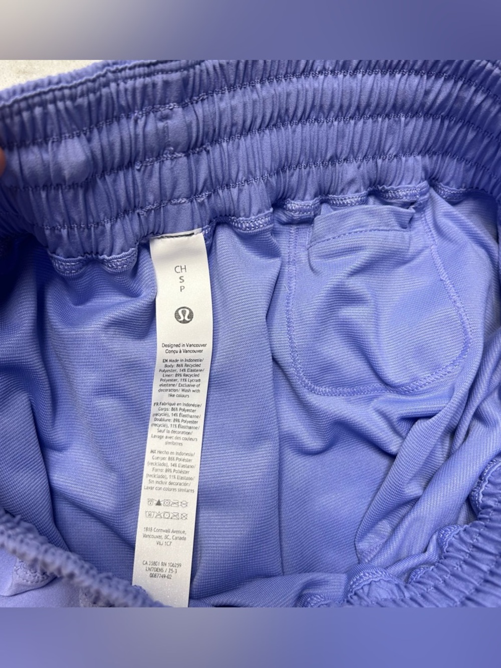 Lululemon Shake It Out High-Rise Run Short 2.5" Dusty Lilac / Size S - Picture 5 of 7